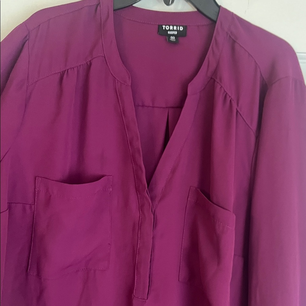 Torrid Vibrant Purple Blouse